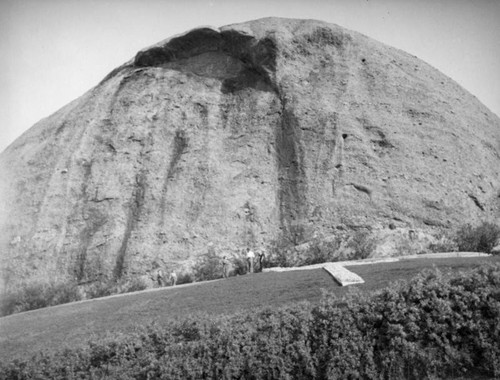 Standing in front of the Eagle Rock