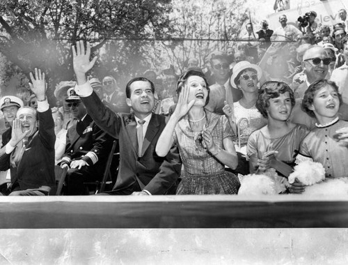 Richard Nixon and family at Disneyland