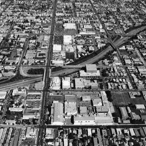 Hollywood Freeway, aerial view