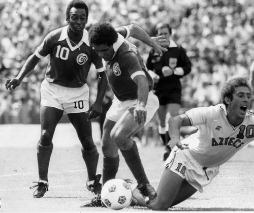 Pele springs into action