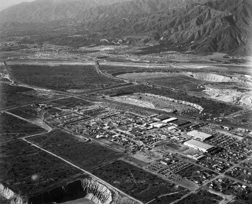 Foothill Boulevard and Hollyvale Street, Azuza, looking northwest