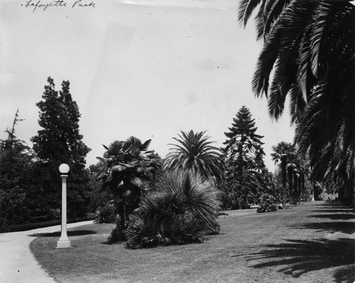 Lafayette Park, a view