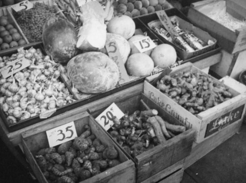 Produce stand in Little Tokyo