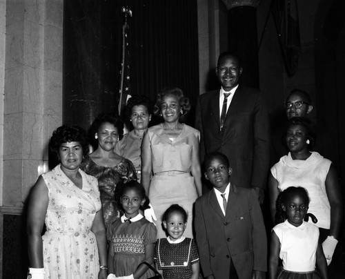 Mayor Tom Bradley and friends