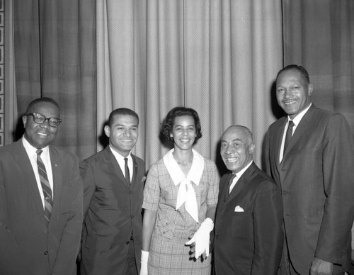 Mills, Lindsay and Bradley with guests