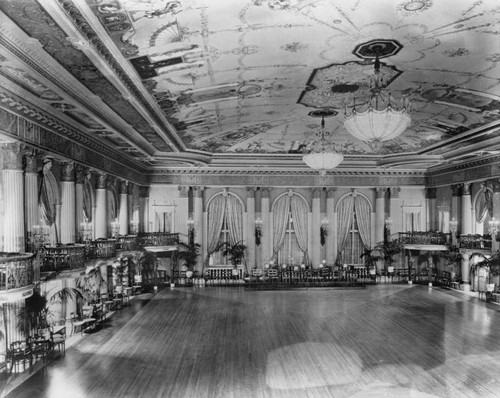 Interior of the ballroom of the Biltmore Hotel