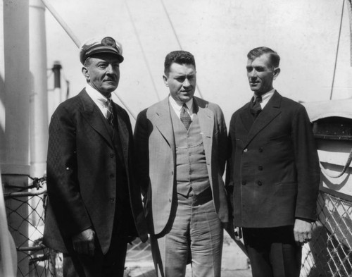 Byrd's crew aboard the C.A. Larsen