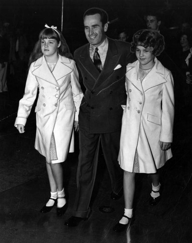 Harold Lloyd with daughters