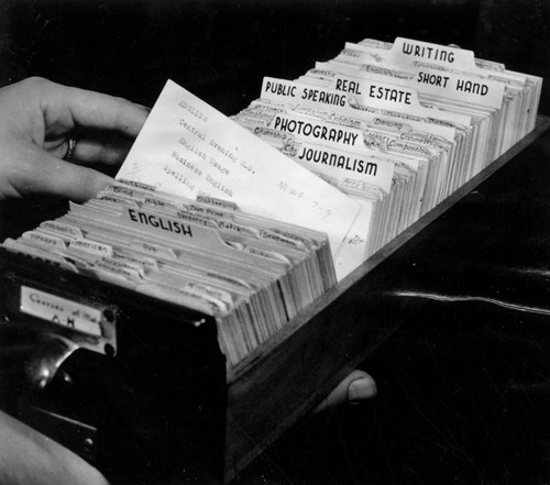 File drawer, Central Library