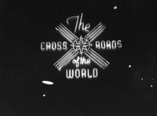 Crossroads of the World neon sign