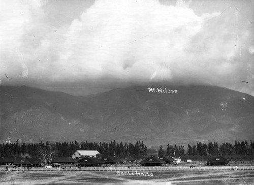 Santa Anita Racetrack and Mt. Wilson