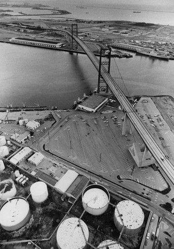 Aerial view of San Pedro Harbor