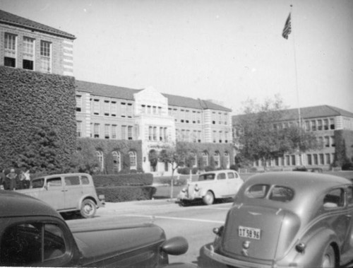 Parking in front of Montebello High School