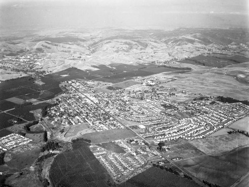 Fullerton and Brea, an aerial view