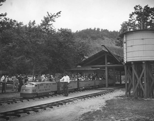 Miniature train in Griffith Park