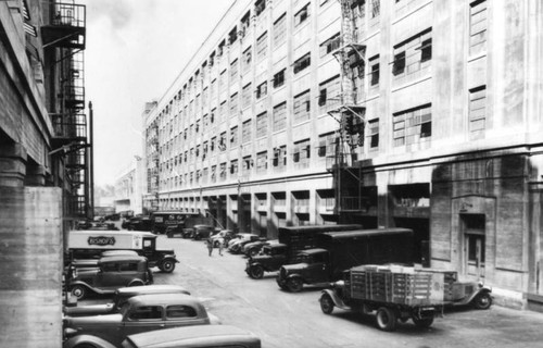 Cars, trucks and buildings