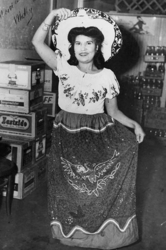 Mexican American woman in costume