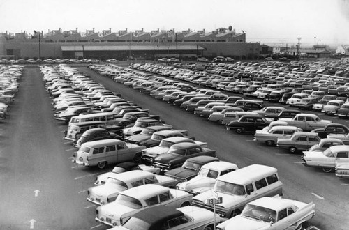 Empty spaces on a parking lots