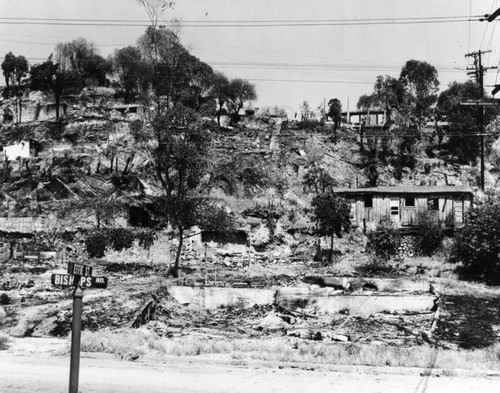 Demolition of slum housing, Elysian Park Heights