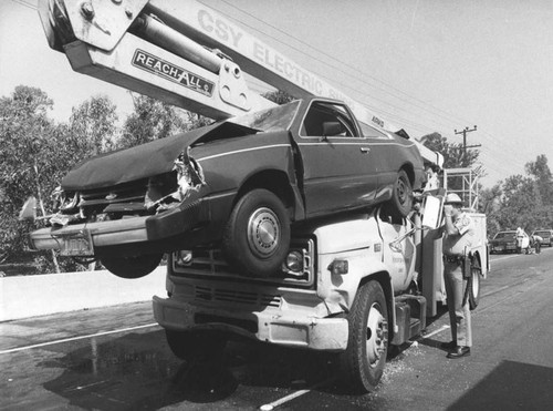 Pile-up on Golden State Freeway