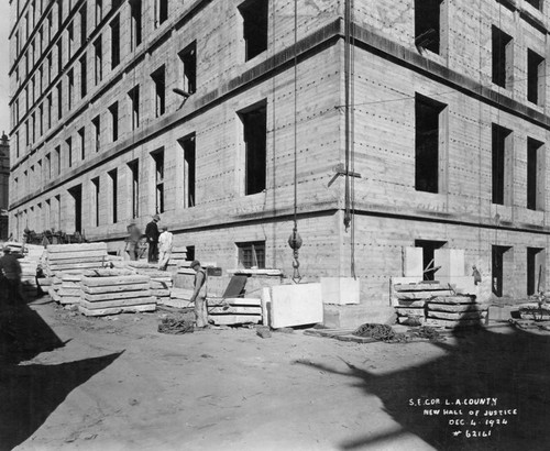 Hall of Justice construction