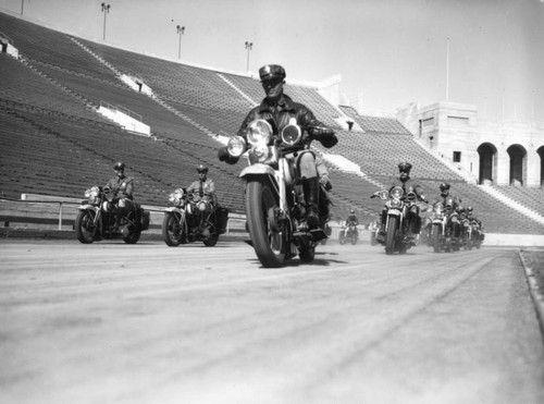 Inspection of motorcycle officers