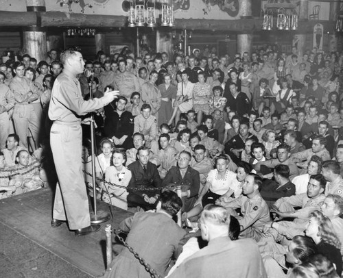 Desi Arnaz at the Hollywood Canteen