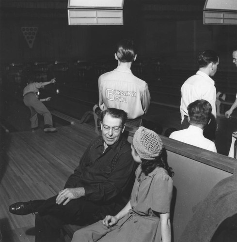 Bowling tournament at Burbank Bowl, view 1