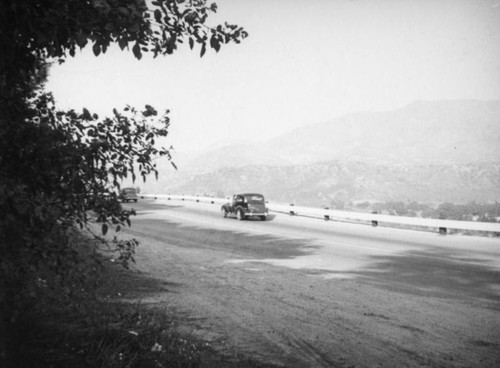 Driving in the San Gabriel Mountains from Flintridge