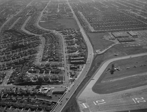 Bundy Drive, S. Centinela Avenue, looking south