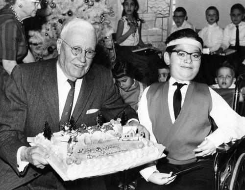 Birthday cake for founder