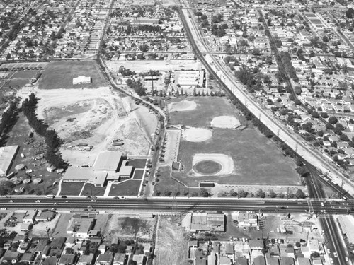 Florence Avenue and Salt Lake Avenue, Huntington Park, looking north