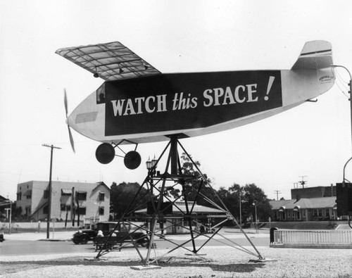 Airplane used as a billboard