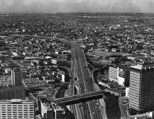 Harbor Freeway, aerial view