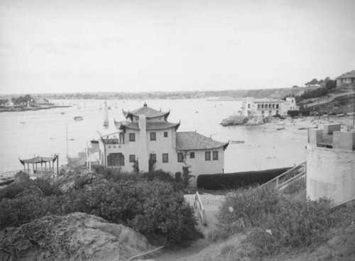 China House and Newport Harbor