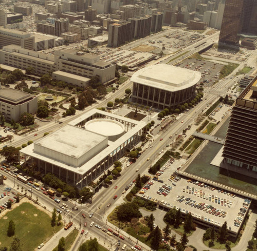 Aerial view, Music Center