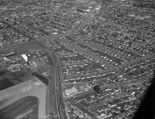 Bundy Drive and Ocean Park Boulevard, looking northeast