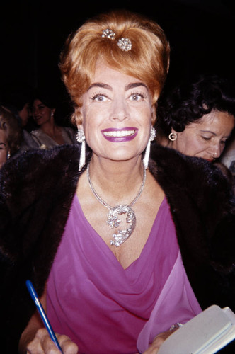 Joan Crawford at the Golden Globes