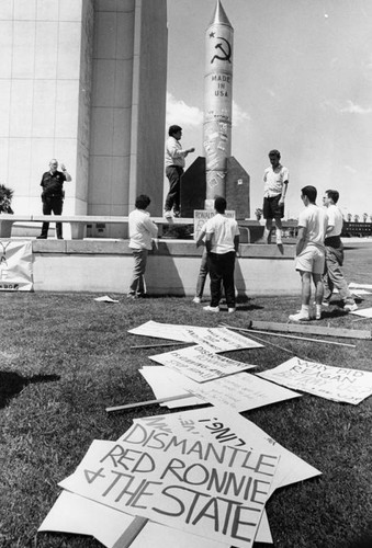 California Young Americans for Freedom protest