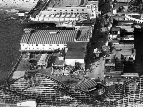 Aerial view of the amusement park zone