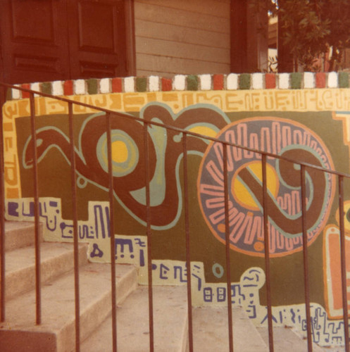 Mural by steps, Cypress Park Branch Library