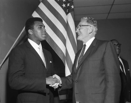 Muhammad Ali and Ralph Dills at the NAACP Prexy Maxy Flier testimonial dinner
