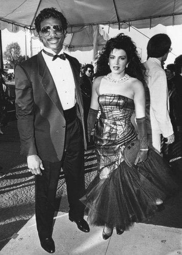 Eric Dickerson and Reanne Silva at Grammys