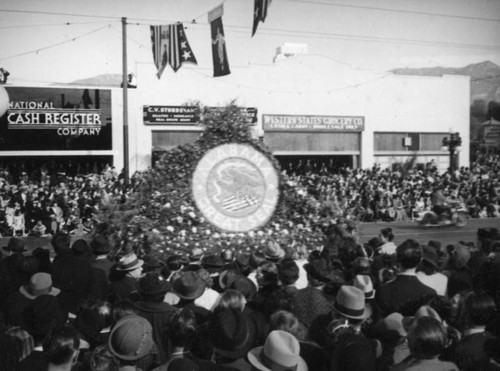 Alabama float, 1938 Rose Parade