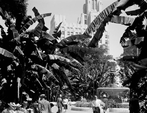 Pershing Square fountain