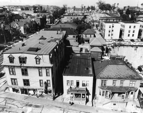 Bunker Hill apartments and shops