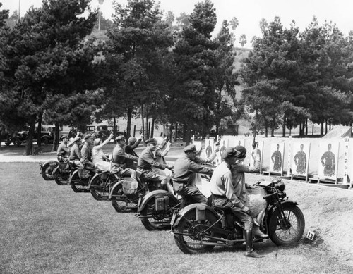 Motorcycle officers and ladies