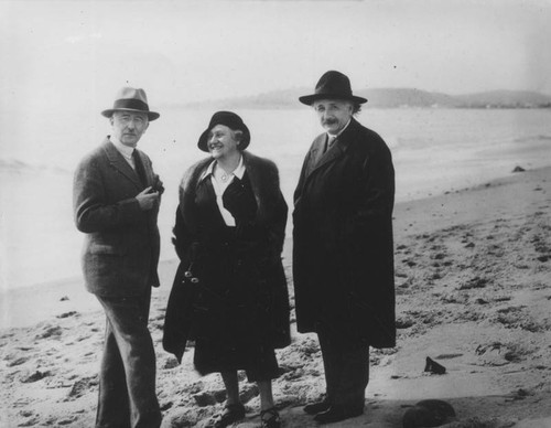 Albert Einstein at the beach