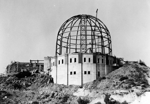 Griffith Observatory under construction