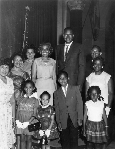 Mayor Tom Bradley and friends